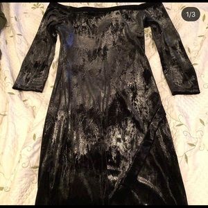 Velvet metallic dress